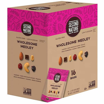 Office Snax Wholesome Medley Trail Mix, 16 / Box, OFX08719