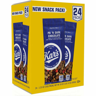 Office Snax Peanut Butter 'N Dark Chocolate Mix, 24 / Box, OFX08037