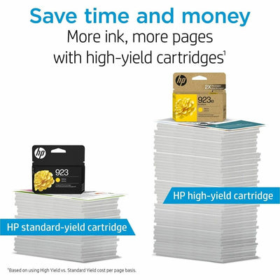 HP 923 Original Inkjet Ink Cartridge - Yellow -, HEW4K0T2LN