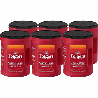 J.M. Smucker Folgers Ground Classic Roast Coffee, 6 / Carton, FOL30419CT