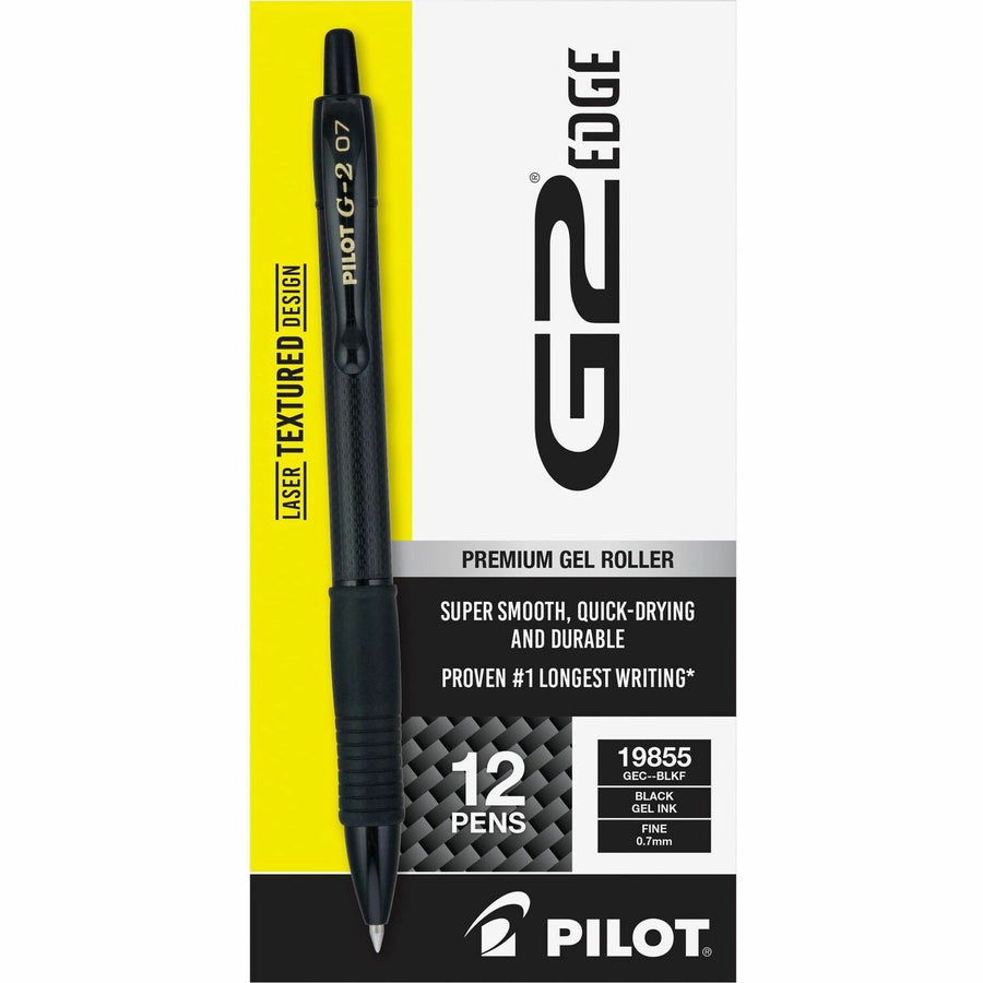 Pilot Gel Pens, Black, Long Lasting, 1 Dozen, PIL19855