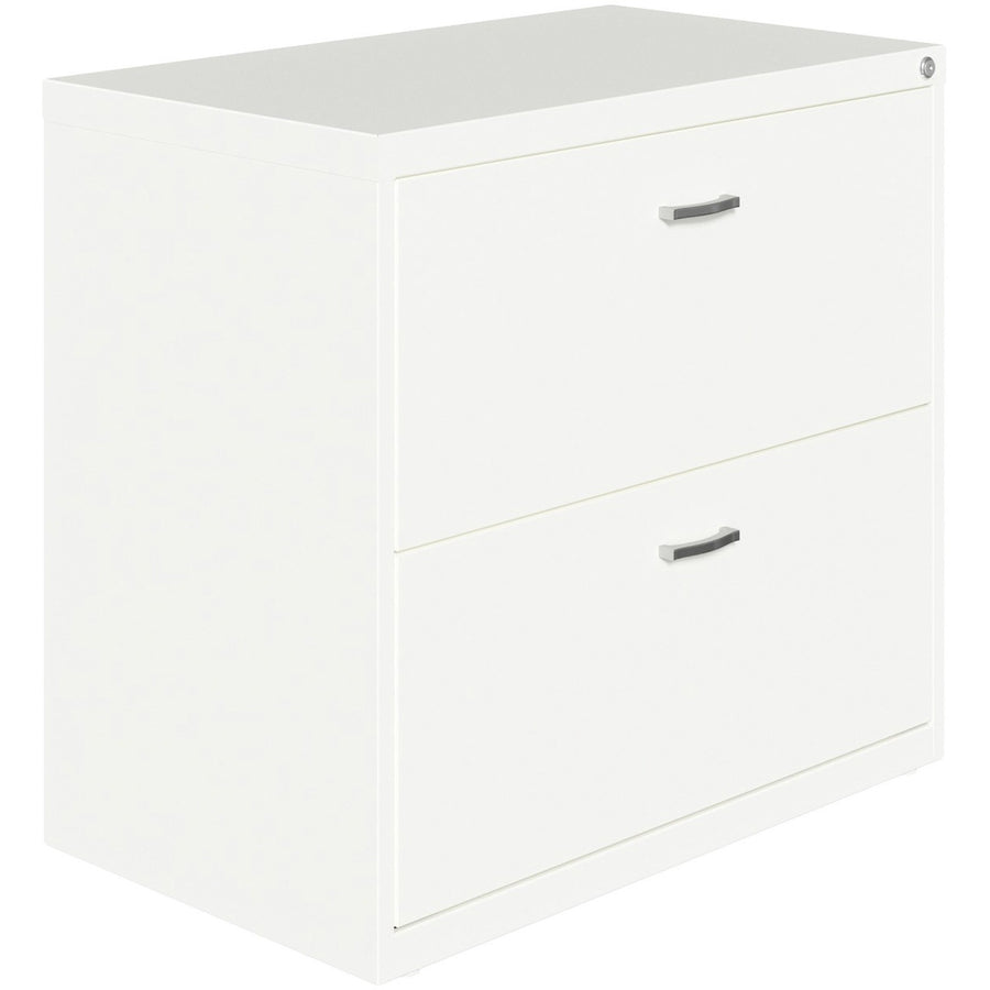 NuSparc 2-Drawer Lateral File, 30" x 27.7", White, Steel, Nonporous Surface, NPRLF218AAWE