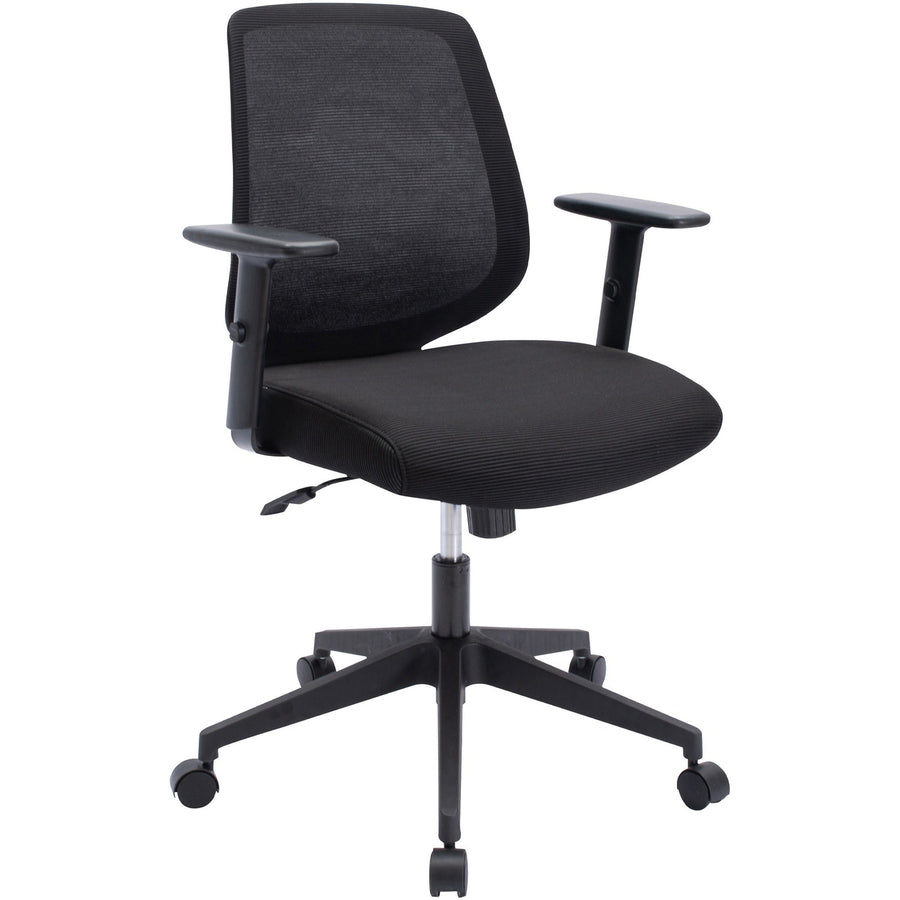 NuSparc Mid-Back Task Chair, 27.2" x 39.7", Black, NPRCH201MABK