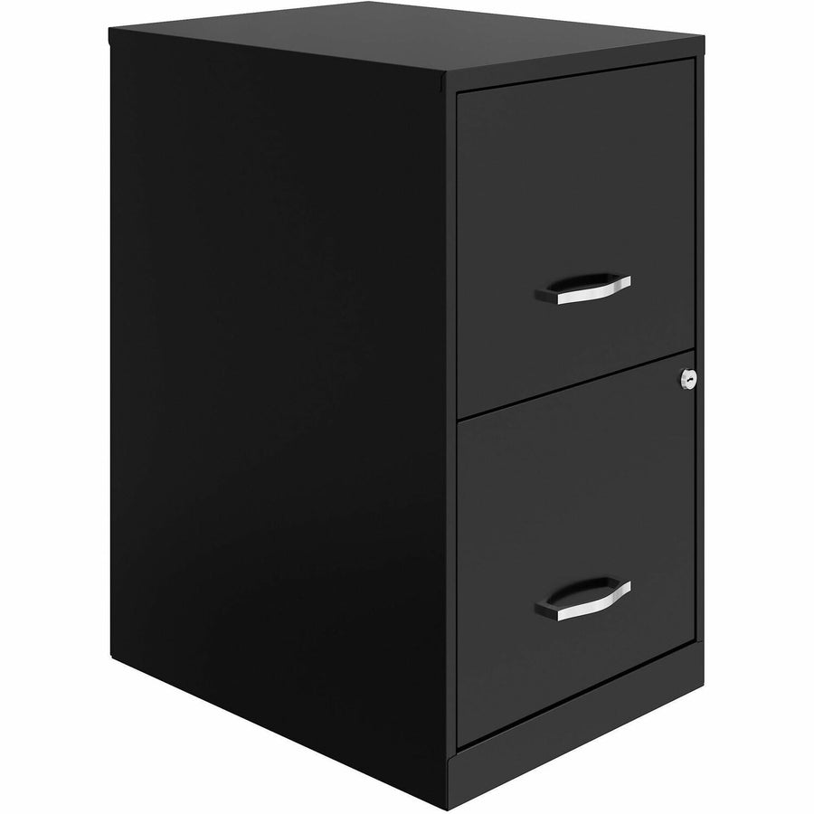 NuSparc File Cabinet, 14.2" x 24.5", Black, Steel, Nonporous Surface, NPRVF218AABK