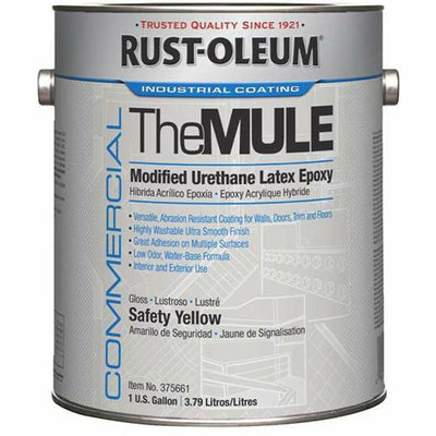 Rust-Oleum Modified Urethane Latex Epoxy (MULE), Safety Yellow, 2 / Carton, RST375661