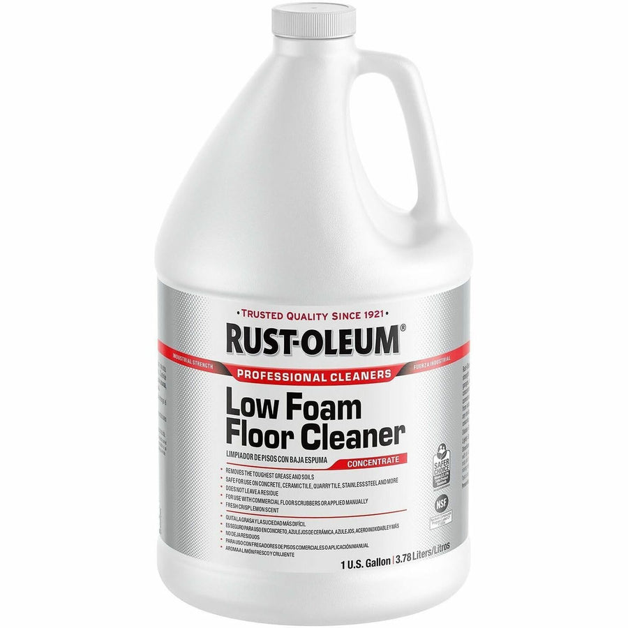Rust-Oleum Pro Heavy-Duty Low-Foam Floor Cleaner, Professional, Clear, Residue-free, RST382263