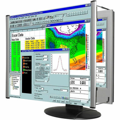 Kantek MAXVIEW LCD Monitor Magnifier, Gray, KTKMAG27WL