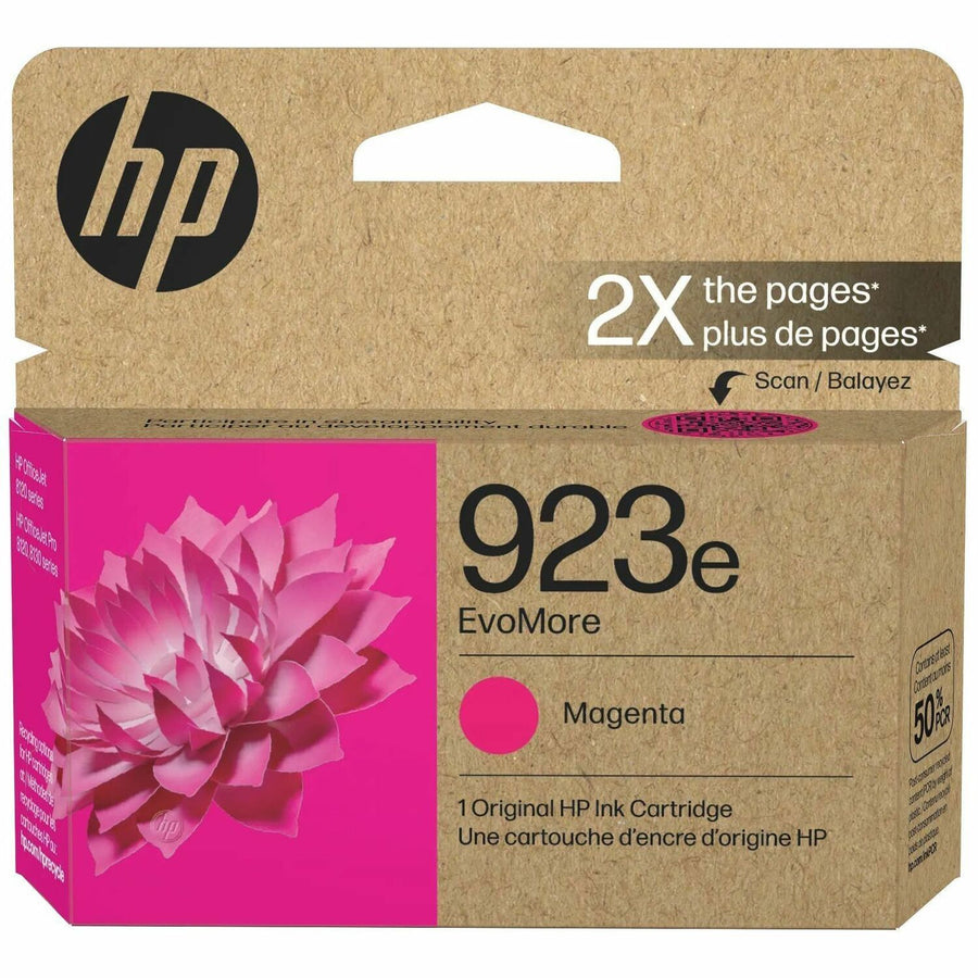 HP 923e EvoMore Magenta Original Ink Cartridge, 1, HEW4K0T5LN
