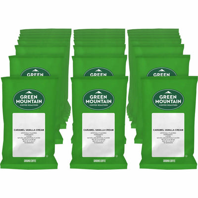 Keurig Dr Pepper Green Mountain Coffee Roasters Caramel Vanilla Cream Coffee, 50 / Carton, GMT4700