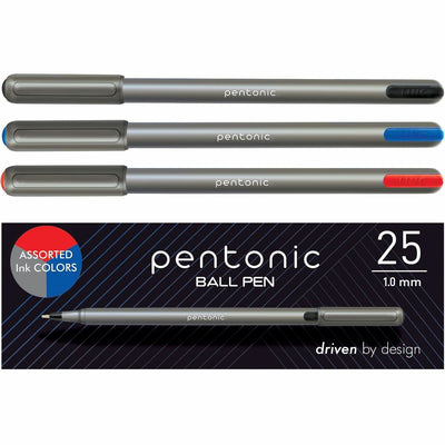 TOPS Pentonic Ballpoint Pen Set, 25 / Box, PNTPEN12127