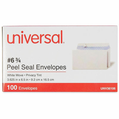 Universal Envelope, 100 / Box, UNV36106