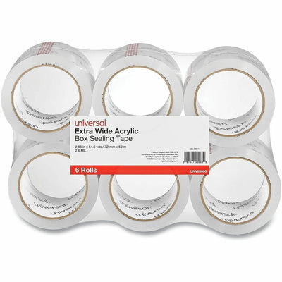 Universal Packaging Tape, Clear, 6 / Pack, UNV83000