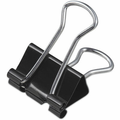 Universal Binder Clip Zip-Seal Bag Value Pack, Small, Black/Silver, 144/Pack, UNV10200VP