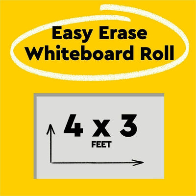 3M Post-it Easy Erase Whiteboard Roll, 4'x3', MMMEE4X3