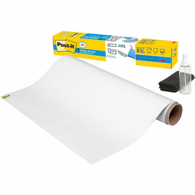 Post-it® Easy Erase Whiteboard Roll, 3'x2', Stain Proof, MMMEE3X2