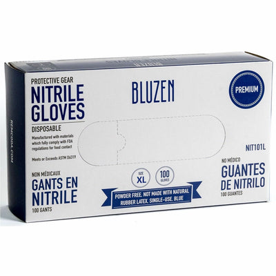 Remcoda Disposable Nitrile Gloves, Blue, 100 / Box, RMLNIT101XL