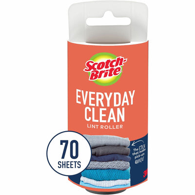 3M Scotch-Brite Lint Roller, Black, MMM836RFS70