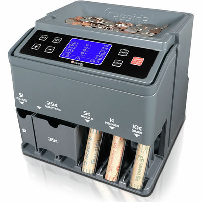 Cassida C300 Coin Counter/Sorter, Gray, CDAC300