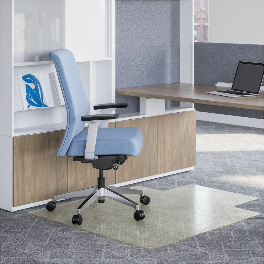 Deflecto OceanMat Chair Mat for Carpet, Clear, Polyethylene Terephthalate (PET), Tear Resistant, DEFCM1K232OCB