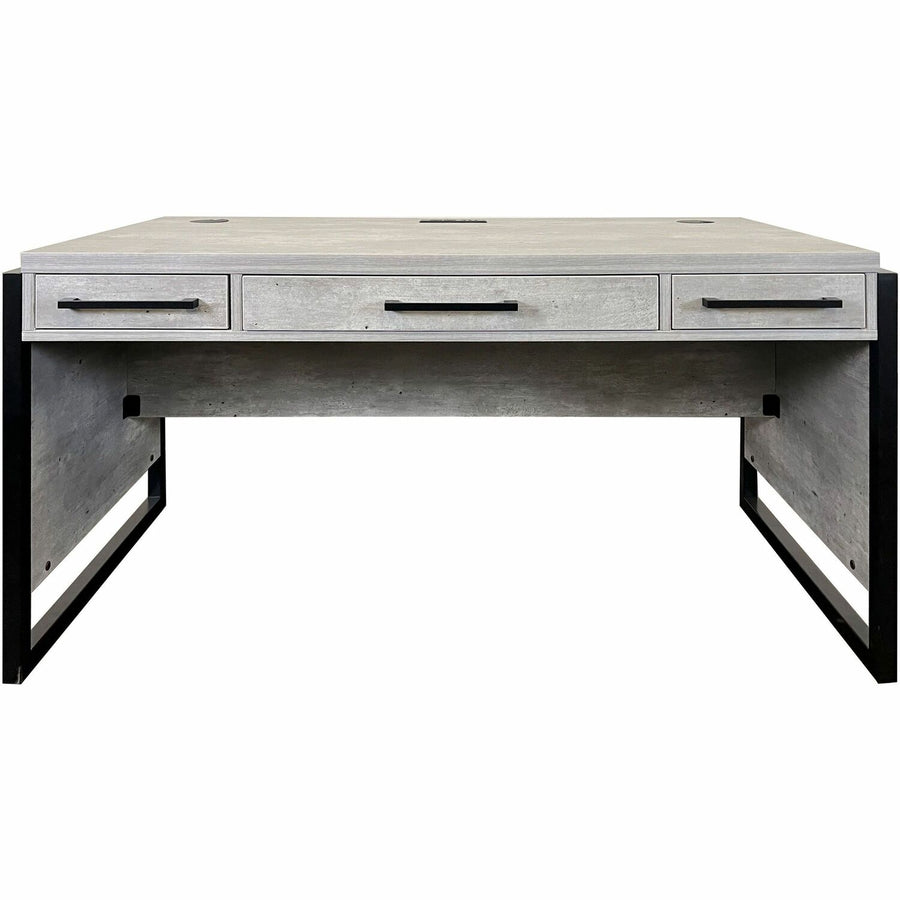 Martin Mason Concrete Laminate Unit, 31" Height x 60" Width x 30" Depth, Thermofused Laminate (TFL), AC Power Outlet, MRTIMMN384C