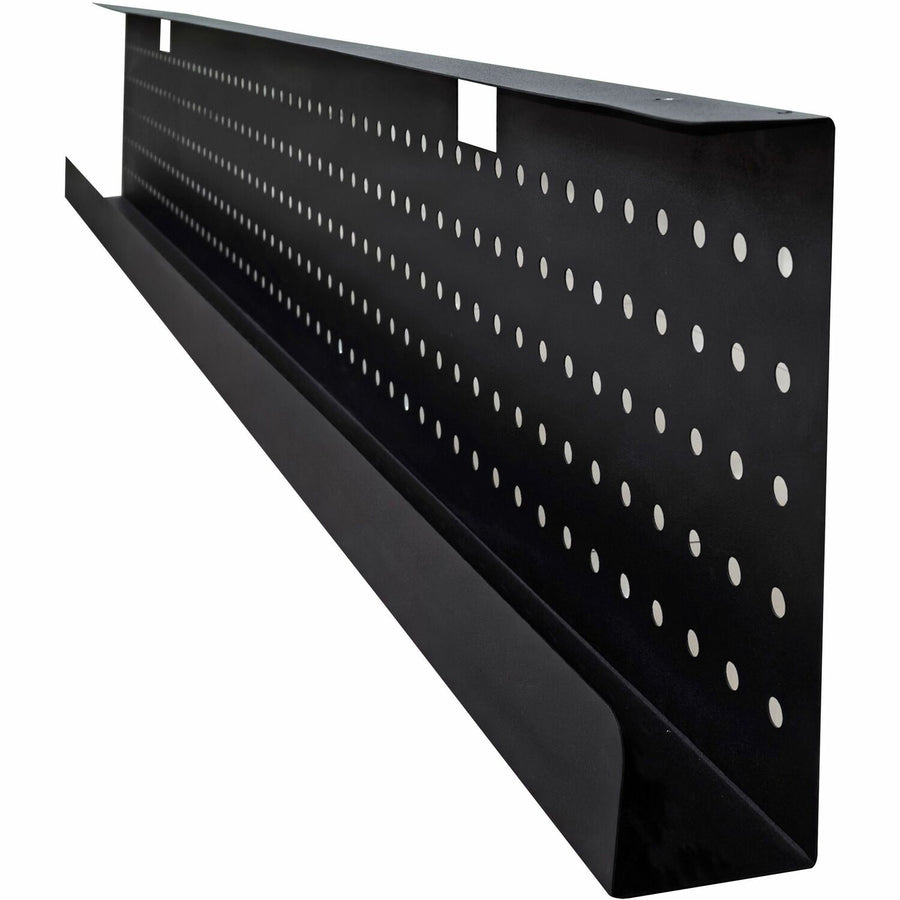 Lorell Invent Training Table Components, 66" x 10", Black, Steel, 39.37 mil, LLR60815