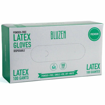 Remcoda BLUZEN Powder-Free Latex Gloves, Off White, 10 / Carton, RMLLAT101MCT