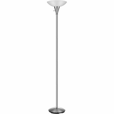 Victory Light V-Light Torchiere Floor Lamp, Silver, VLUCAVS7021601