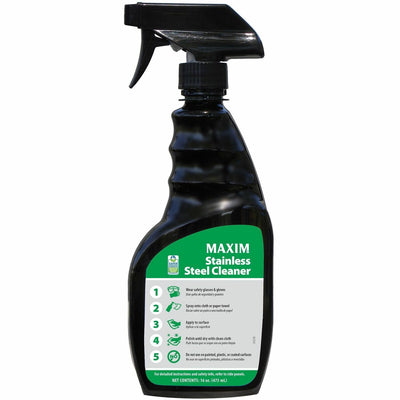 Midlab Stainless Steel Cleaner, Black, 6 / Carton, MLB95450006