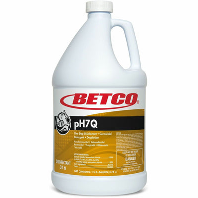 Betco pH7Q Neutral Disinfectant, Light Amber, 4 / Carton — view 1