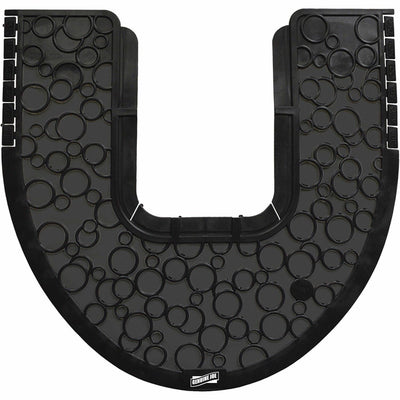 Genuine Joe Deodorizing Commode Mat, Black, 6 / Carton, GJO85200