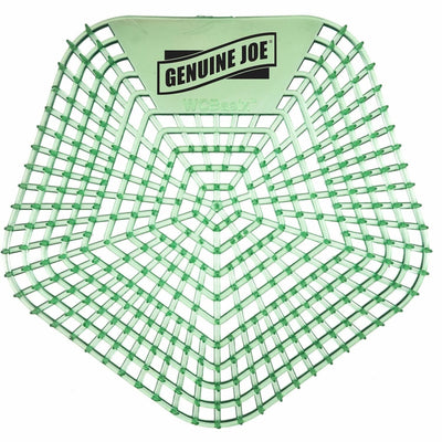 Genuine Joe Urinal Screens, Green, 10 / Carton, GJO85185