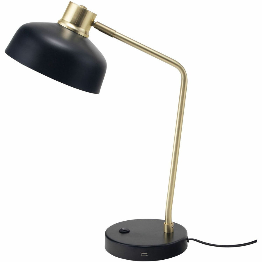 Victory Light Adjustable LED Lamp, 7.9" x 20", Black, Metal, USB Charging, VLUV210815HB