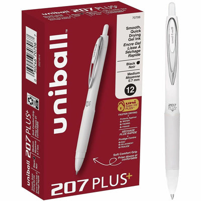 uni-ball uniball™ 207 Plus Retractable Gel Pens, 1 Dozen, UBC70706