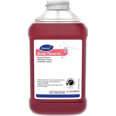 Diversey Stride Neutral Concentrated Cleaner, Red, 2 / Carton, DVO101109757