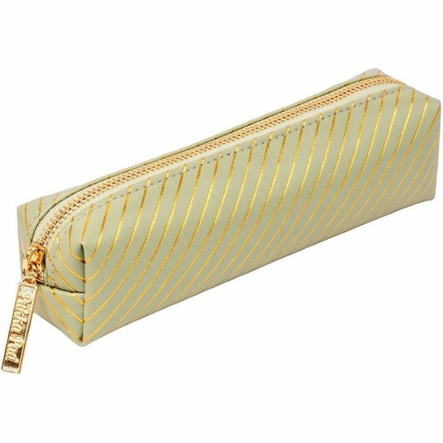 Pukka Pads Haze Slim Pencil Case- Green, 7.9" x 2", Synthetic Leather, PKP9981GNHZE