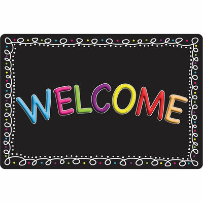 Ashley Productions Smart Poly Original Fun Welcome Mat, Multicolor, 24EA/CT — view 1