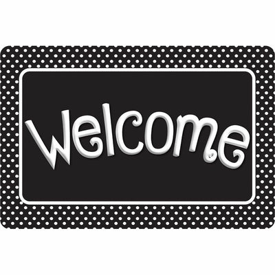 Ashley Productions Smart Poly Original Fun Welcome Mat, Multicolor, 24EA/CT — view 1