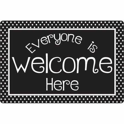 Ashley Productions Smart Poly Original Fun Welcome Mat, Multicolor, 24EA/CT — view 1