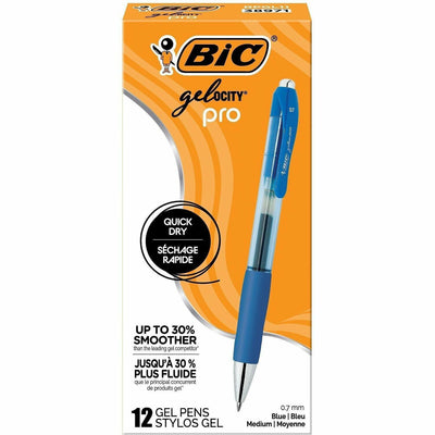 BIC Gelocity Pro Gel Pen, 1 Dozen, BICRPGL11BLU