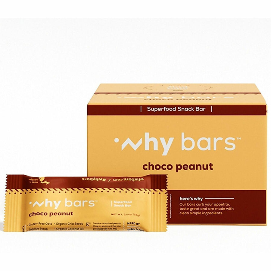Why Bars Superfood Protein Snack Bars, Individually Wrapped, 12 / Pack, WHYWB2
