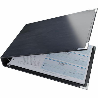 Davis Group of Premium 3-Up Business Checkbook Binder, Black, DGC3UPAM01