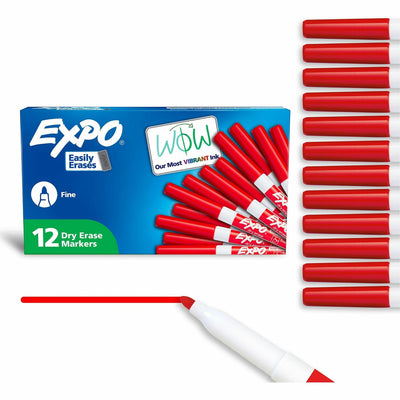 Newell Expo Low-Odor Dry Erase Markers, 1 Dozen, SAN86002A