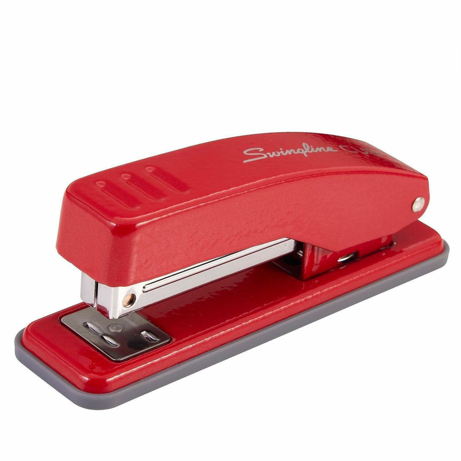 Swingline Cub Compact Stapler, Electric Rio Red, Metal, 20 Sheet, Long Lasting, SWI1070