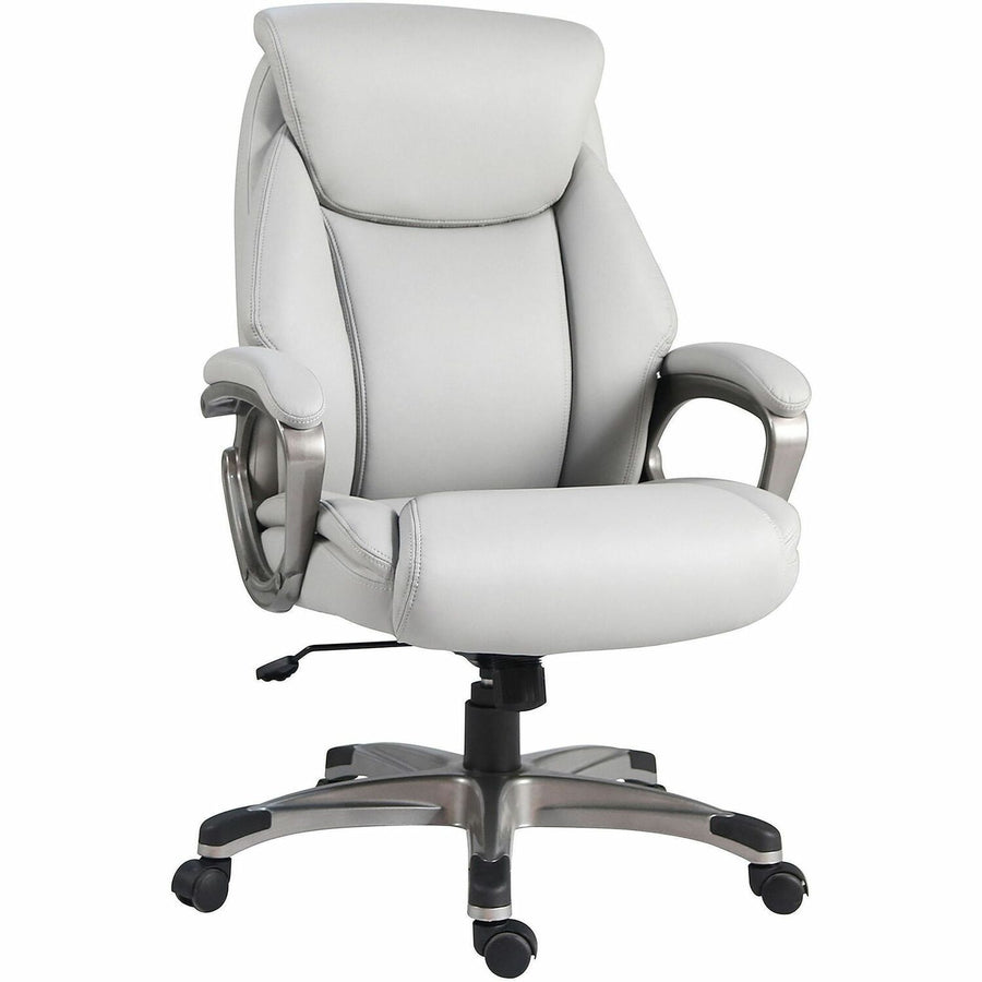 Lorell Kyros High-Back Executive Chair, 25.4" x 44.9", Gray, Hooded Caster, LLR63291