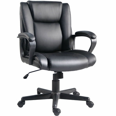 Lorell SOHO Mid-back Chair, Black, LLR81810