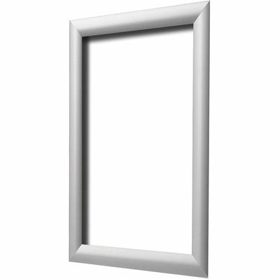 Deflecto Wall Mount Snap Frame, Silver, DEF690002S