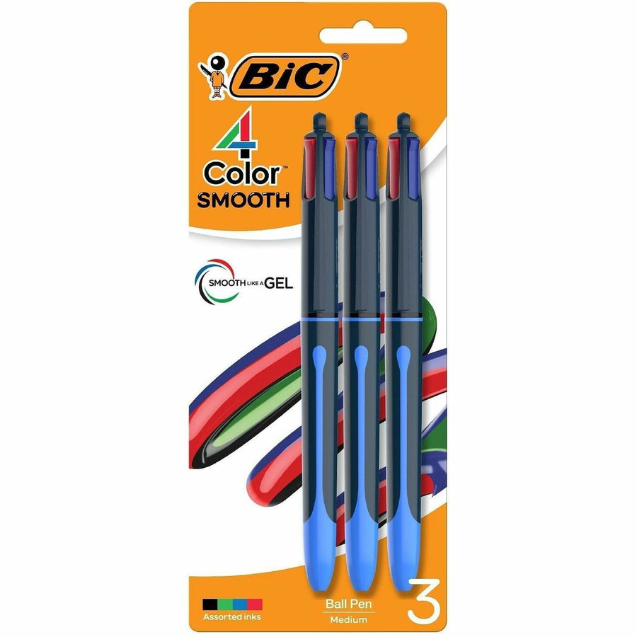 BIC 4-Colours-in-One Multifunction Ball Pen, 3 / Pack — view 1