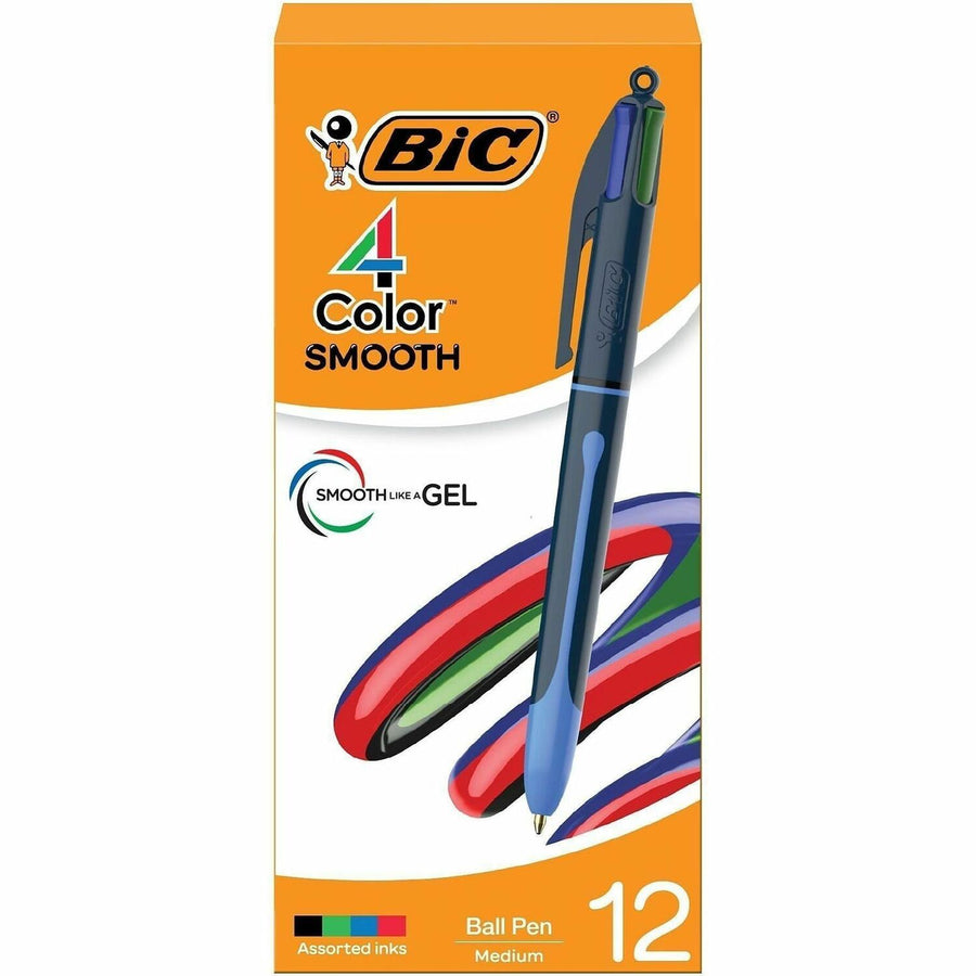 BIC 4-Colours-in-One Multifunction Ball Pen, 1 Dozen — view 1