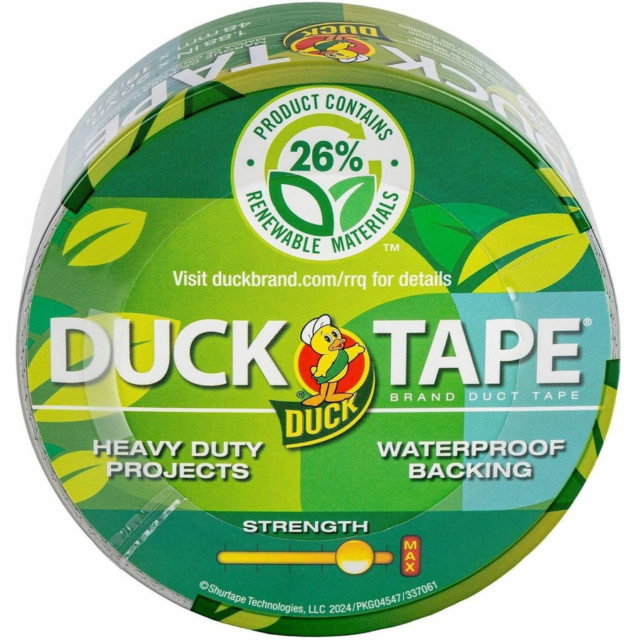Duck Renewable Material Tape, Silver, 1.88", 20 yd, Easy to Use, DUC243066
