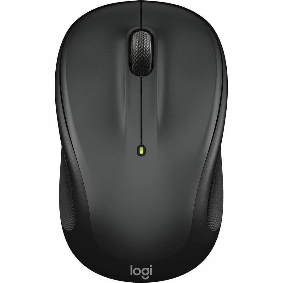 Logitech M325S Wireless Mouse, 2.2" x 3.7", Black, Recycled Plastic, LOG910007523